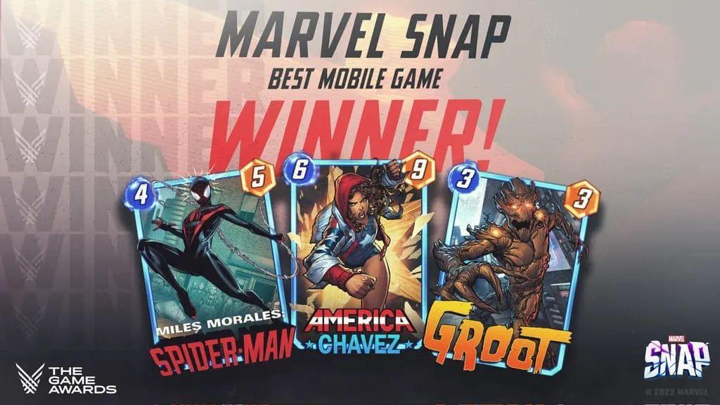Issued in the morning and evening: Marvel Snap won the TGA2022 Best Mobile Game